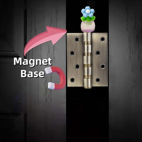 Cute Mini Creative Luminous Flower Hinge Heads Decorative Topper Set 4PCS, Home Decoration,Magnetic Hinge Head Toppers Door Hinge in Saudi Arabia
