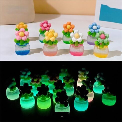 Cute Mini Creative Luminous Flower Hinge Heads Decorative Topper Set 4PCS, Home Decoration,Magnetic Hinge Head Toppers Door Hinge in Saudi Arabia