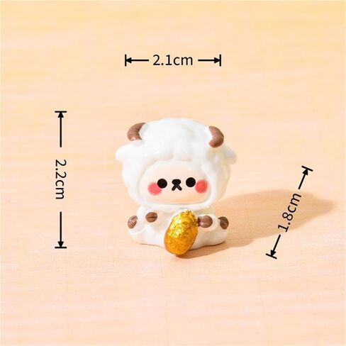Cute Mini Creative Lamb, Goat, Sheep, Antelope Hinge Heads Decorative Topper Set 6PCS, Home Decoration,Magnetic Hinge Head Toppers Door Hinge in Saudi Arabia