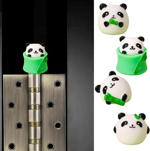 Cute Mini Creative Red Panda Hinge Heads Decorative Topper Set 4PCS, Home Decoration,Magnetic Hinge Head Toppers Door Hinge in Saudi Arabia