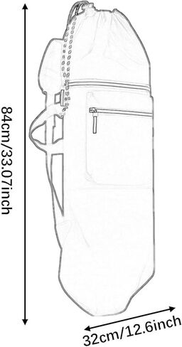 Skateboard Backpack Skateboard Bag with Adjustable Straps Longboard Carry Case for Traveling in Saudi Arabia