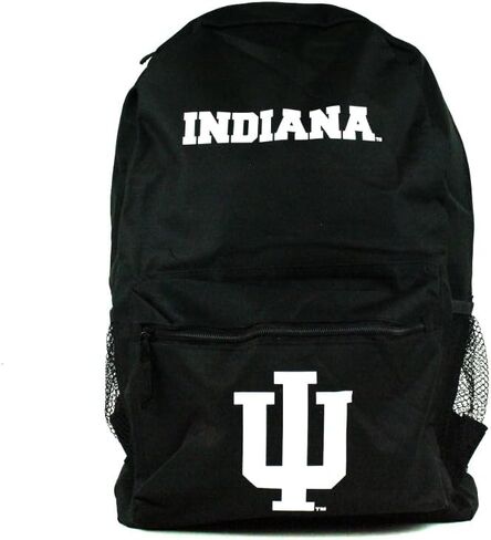 Concept One NCAA Indiana Hoosiers Sprint Backpack, 18-Inch, Black/Black in Saudi Arabia