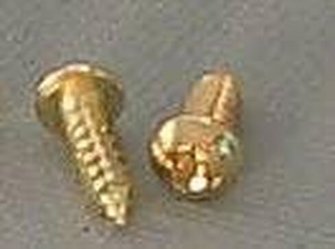 200 Brass Plated No 4 Phillips Round/Pan Head Screws 3/8 Inch Long in Saudi Arabia