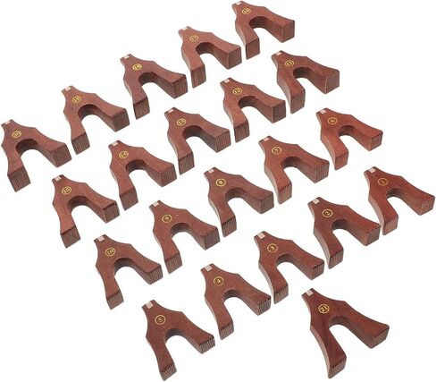 1-21 سلاسل Guzheng مجموعة جسر خشبي مع مخطط الجسر أجزاء إصلاح أداة Guzheng التقليدية استبدال كامل دعم الملحقات in Kuwait