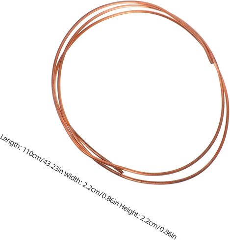 لفائف أنابيب التبريد النحاسية Hemobllo 2.2 مم Od X 0.5 مم سمك الجدار أنبوب نحاسي ناعم لمكيف الهواء وتطبيقات الثلاجة Hvac in Saudi Arabia
