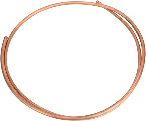 Copper Tubing 9.5mm OD x 7.9mm ID x 6.6 Ft C1100 T2 Refrigeration Copper Tube Soft Coil Round Seamless Tubing for Refrigerator HVAC System Industry DIY in Saudi Arabia