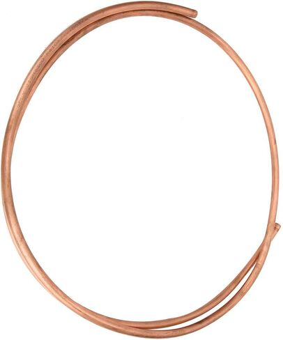 Copper Tubing 9.5mm OD x 7.9mm ID x 6.6 Ft C1100 T2 Refrigeration Copper Tube Soft Coil Round Seamless Tubing for Refrigerator HVAC System Industry DIY in Saudi Arabia