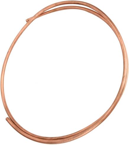 Copper Tubing 9.5mm OD x 7.9mm ID x 6.6 Ft C1100 T2 Refrigeration Copper Tube Soft Coil Round Seamless Tubing for Refrigerator HVAC System Industry DIY in Saudi Arabia