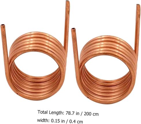 SHERCHPRY 2pcs Soft Copper Tubing Coil 4mm X 0.5mm Thin-wall Refrigeration Copper Tube for Air Conditioner and Freezer Cooling Systems in Saudi Arabia