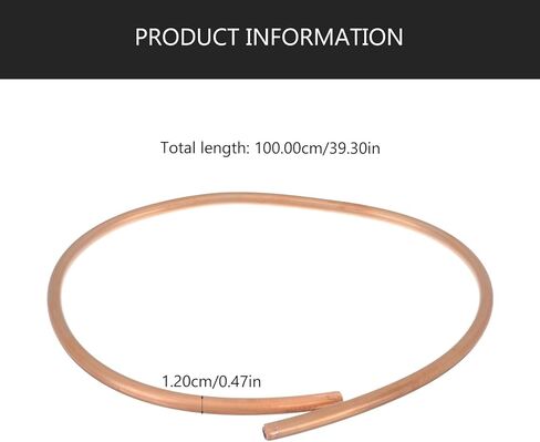 Soft Copper Tube for Air Conditioning 12mm Od X 1mm Wall Thickness, 1 Meter Refrigeration Copper Coil for Hvac and Industrial Use in Saudi Arabia