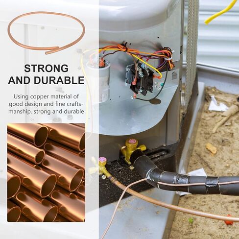 Soft Copper Tube for Air Conditioning 12mm Od X 1mm Wall Thickness, 1 Meter Refrigeration Copper Coil for Hvac and Industrial Use in Saudi Arabia