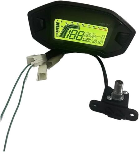 Motorcycle Speedometer Universal Motorcycle Tachometer with Motorcycle Dashboard Adjust Odometer Digital Tachometer Odometer Instrument Panel in Kuwait