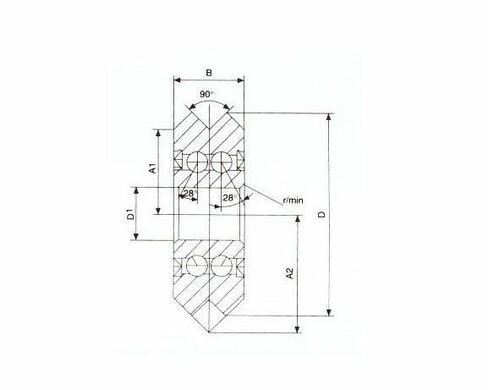 Jeremywell 8 قطعة RM2-2RS 3/8 "V أسطوانة أخدود تحمل المطاط مختومة خط المسار in Saudi Arabia
