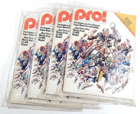Lot of (7) Assorted 1977 Philadelphia Eagles NFL Football Programs - NFL Programs in Saudi Arabia