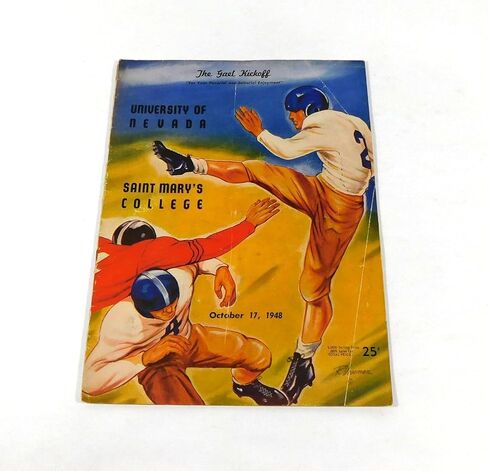 1948 Nevada at St. Mary's College Football Program 10-17-48 - College Programs in Saudi Arabia