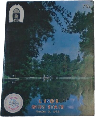 1972 Illinois vs Ohio State Buckeyes NCAA Football Program 10/14/1972 - College Programs in Saudi Arabia