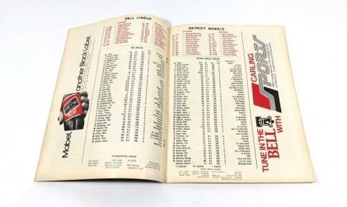 1974 ديترويت ويلز في برنامج فيلادلفيا بيل لكرة القدم WFL 8-28-74 - برامج NFL in Saudi Arabia