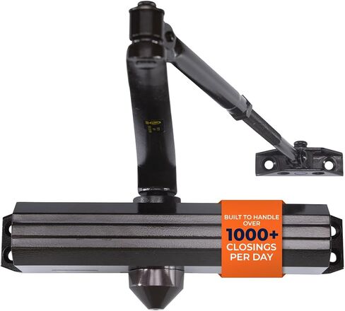 باب تجاري أوتوماتيكي متوسط/ثقيل من Boomerang -D4016 مثبت على السطح، درجة 1- ADA وUL لمدة 3 ساعات، مقاس قابل للتعديل 1-6 للدخول وواجهات متاجر الألومنيوم، نحاس مطلي/ذهبي (US4) in Saudi Arabia
