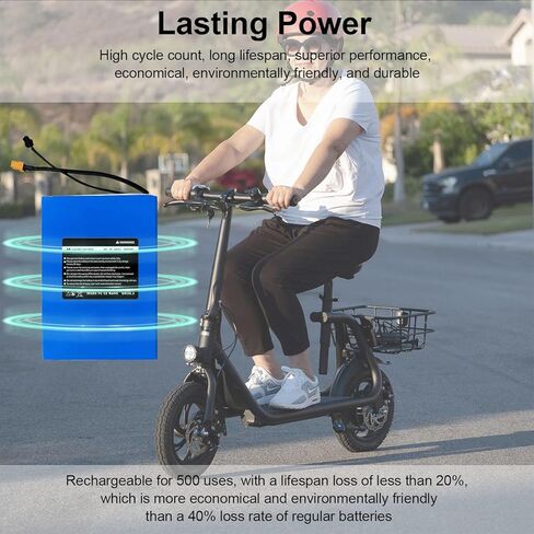 36V 7800mAh Battery Replacement for Gotrax Flex with 280Wh Power Compatible with Gyroor & Gyroshoes Electric Scooters with Seat High Performance Long-Lasting Battery in Kuwait