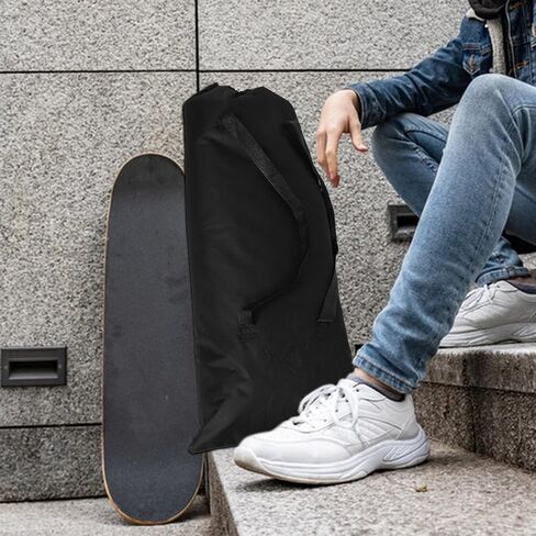 حقيبة حمل لوح التزلج وحقيبة الظهر حقيبة تخزين لوح التزلج المصنوعة من النايلون السميك مع أشرطة حقيبة طويلة متعددة الوظائف للسفر وركوب الأمواج على الأرض in Kuwait