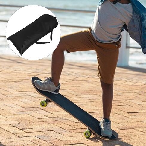 حقيبة حمل لوح التزلج وحقيبة الظهر حقيبة تخزين لوح التزلج المصنوعة من النايلون السميك مع أشرطة حقيبة طويلة متعددة الوظائف للسفر وركوب الأمواج على الأرض in Kuwait