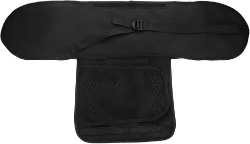 حقيبة حمل لوح التزلج المحمولة مع جيب شبكي مادة بولي كلوريد الفينيل السميكة حامل كتف لوح التزلج متعدد الوظائف للرياضات الخارجية in Kuwait