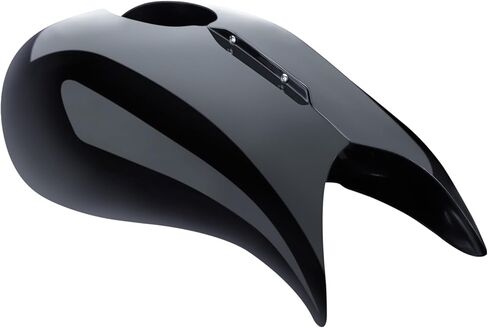 أغطية خزانات ممتدة للدراجات النارية مع وحدة تحكم في لوحة القيادة ومجموعة غطاء خزان الوقود لدراجة Harley Touring 2009-2023 Street Glide Road Glide Tri Glide - أسود زاهي in Kuwait