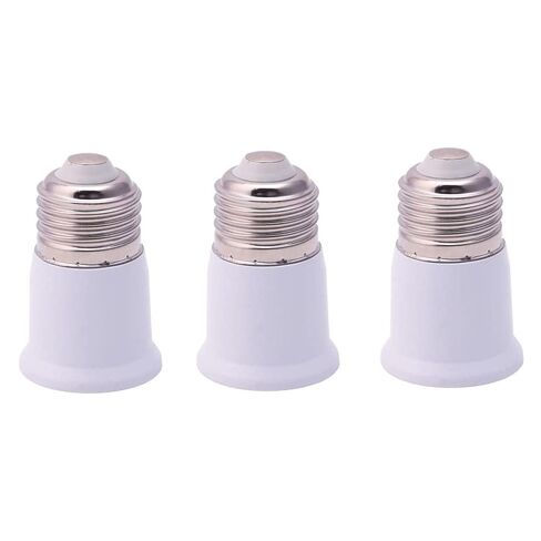 محول موسع مقبس الضوء E27 إلى E26 E27، محول موسع المقبس المرن، E26 /E27 محول قاعدة لمبة المسمار، تمديد مقبس المصباح، محول حامل المصباح (عبوتان) in Kuwait
