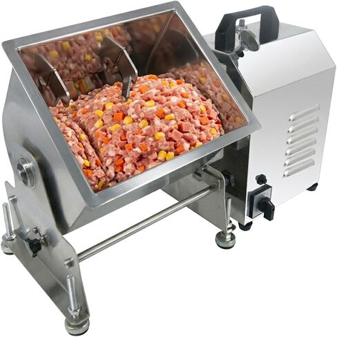45lb/22.5L Electric Meat Mixer, Stainless Steel 30L Capacity Fixed Tank Commercial Meat Mixer for Sausage Restaurant Food Processing Equipment in Kuwait
