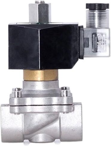 3/4 "صمام الملف اللولبي من الفولاذ المقاوم للصدأ 12 فولت تيار مستمر مفتوح عادةً ومياه الهواء الطلق NBR (240VAC_EPDM-Seal) in Kuwait