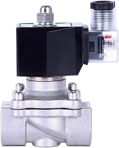 1/2 بوصة مغلق عادة من الفولاذ المقاوم للصدأ IP65 مقاوم للماء 220 فولت 12 فولت 24 فولت صمام الملف اللولبي للمياه والغاز (NPT_240VAC_NBR-Seal) in Kuwait