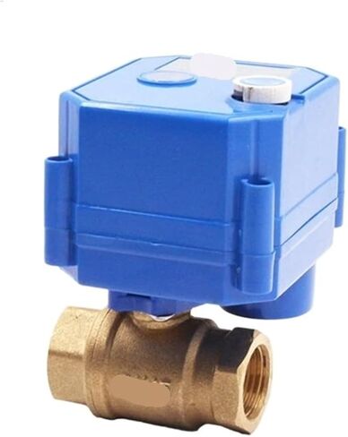 DN8 DN15 DN20 DN25 صمام كروي نحاسي 2-Way 2/3-wire المحرك مع مفتاح يدوي AC220V DC24V DC12V ADC9-24V(12,DC12V_CR04) in Kuwait