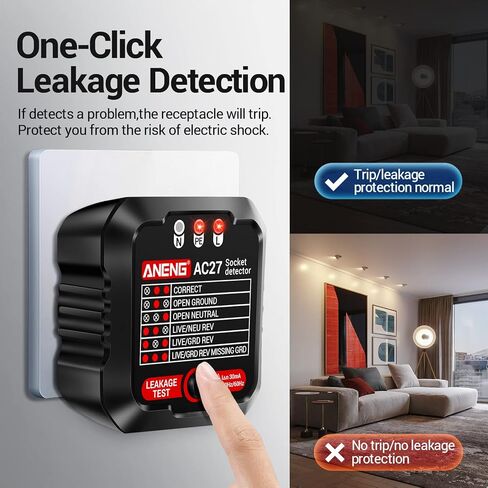 طقم اختبار كهربائي مزود بمقياس رقمي متعدد، جهاز اختبار جهد عدم التلامس، جهاز اختبار المخرج، نطاق جهد التيار المتردد/التيار المستمر، التيار، الاستمرارية، المقاومة، التردد، مكتشف نقطة التوقف، أدوات منزلية يمكنك صنعها بنفسك in Kuwait