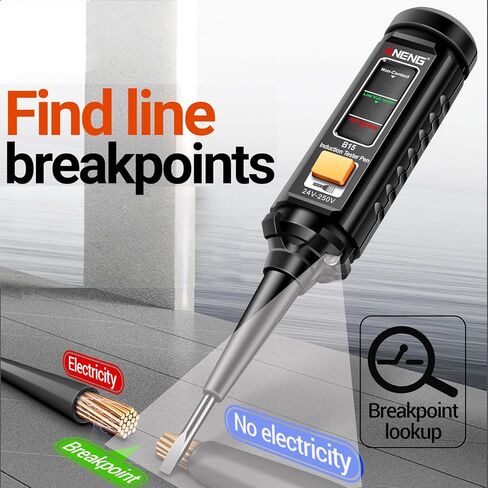 طقم اختبار كهربائي مزود بمقياس رقمي متعدد، جهاز اختبار جهد عدم التلامس، جهاز اختبار المخرج، نطاق جهد التيار المتردد/التيار المستمر، التيار، الاستمرارية، المقاومة، التردد، مكتشف نقطة التوقف، أدوات منزلية يمكنك صنعها بنفسك in Kuwait