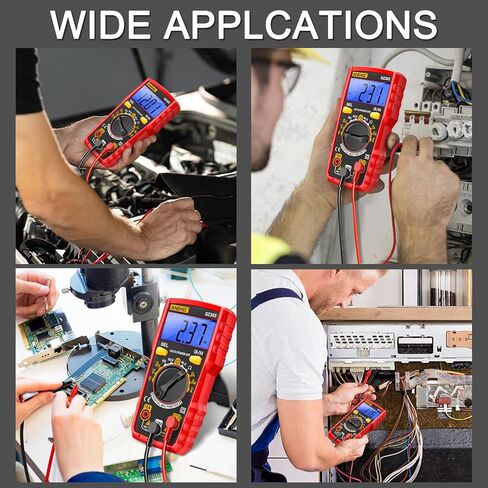 طقم اختبار كهربائي مزود بمقياس رقمي متعدد، جهاز اختبار جهد عدم التلامس، جهاز اختبار المخرج، نطاق جهد التيار المتردد/التيار المستمر، التيار، الاستمرارية، المقاومة، التردد، مكتشف نقطة التوقف، أدوات منزلية يمكنك صنعها بنفسك in Kuwait