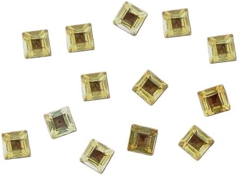 ستة 2.5 مللي متر مربع ذهبي سيترين جوهرة حجر كريم EBS4386/92325 in Kuwait