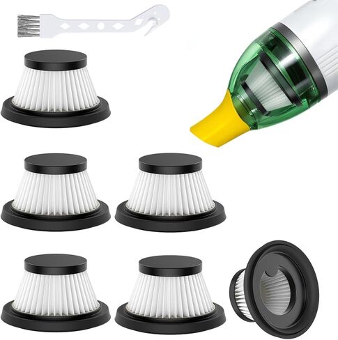 6 Pack Duck Vacuum Filter Plater متوافق مع نظافة فراغ البط الحصانية كما هو موضح على شاشة التلفزيون ، وأجزاء استبدال البط ، والمرشحات القابلة للغسل وقابلة لإعادة الاستخدام in Kuwait