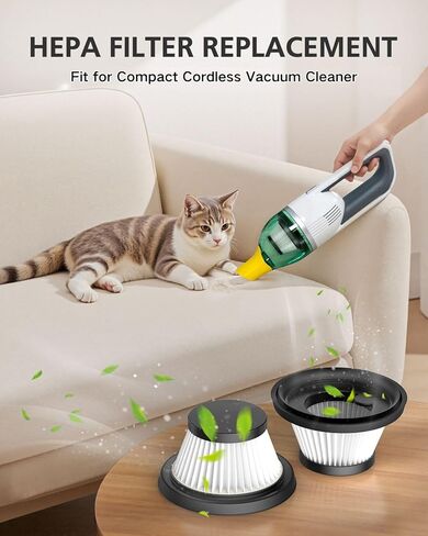 6 Pack Duck Vacuum Filter Plater متوافق مع نظافة فراغ البط الحصانية كما هو موضح على شاشة التلفزيون ، وأجزاء استبدال البط ، والمرشحات القابلة للغسل وقابلة لإعادة الاستخدام in Kuwait