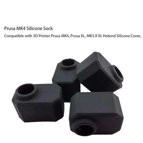 4 قطع جورب سيليكون Prusa MK4، جورب سيليكون من Prusa MK4 hotend متوافق مع الطابعة ثلاثية الأبعاد Prusa MK4، Prusa XL، MK3.9 XL غطاء سيليكون لرأس الطباعة، in Kuwait