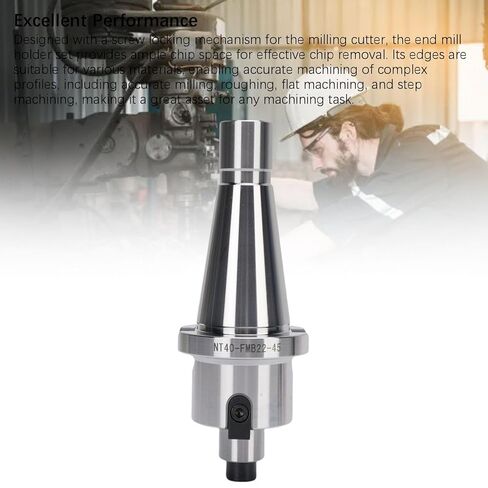 Luocute Face Mill Holders, Face End Mill Holder Set with 10PCS APMT1604 Carbide Blades, High Speed Holder Extension NT40-FMB22 De Indexable and CNC Face End Mill in Saudi Arabia