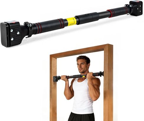 LeikeFitness Prow-up Bar لإطار الباب ذقن أعلى شريط تجريبي الجزء العلوي in Saudi Arabia