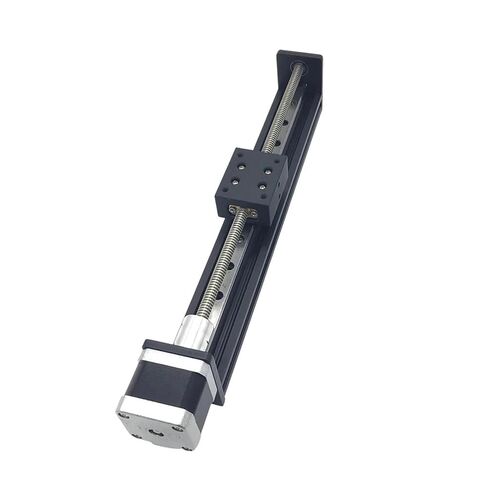 دليل خطي صغير من النوع T 50 * 40 مم، سفر 50 ~ 300 مم، مسافة 2ph 4 مم، شريحة ذاتية القفل، محرك Nema17 0.42Nm (4 أشواط - 300 مم) in Kuwait