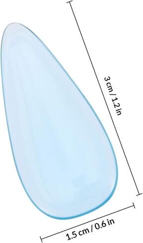 أغطية أظافر ibasenice Professional Guzheng، أغطية أظافر كبيرة من الكريستال الأزرق الجليدي، مسامير تدريب واقية للاعبي Guzheng، ملحقات الآلات الوترية in Kuwait