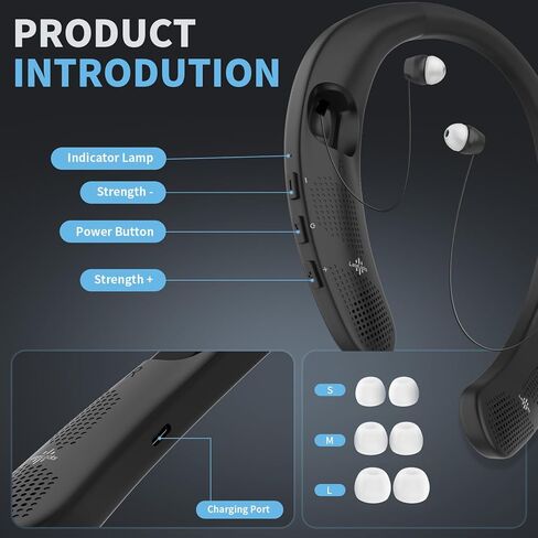 ضوء أحمر للأذنين، جهاز صحة الأذن المحمول، جهاز ضوء أحمر يمكن ارتداؤه، تصميم شريط الرقبة مع سلك أذن قابل للتعديل، يتميز بتعديل 3 مستويات in Kuwait