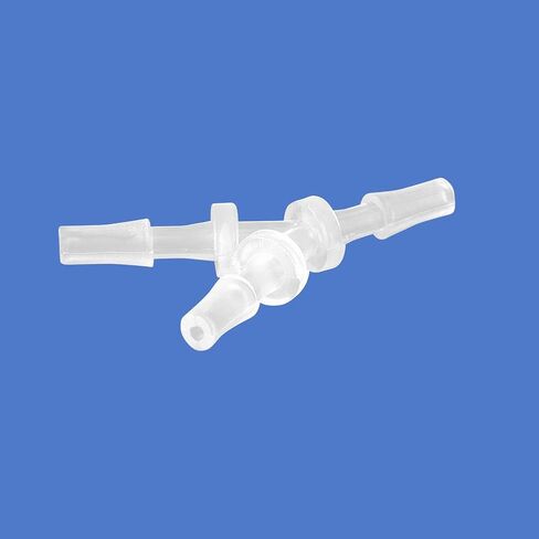 Quickun 1/8 "خرطوم بارب مناسب متساوي الشائكة على شكل Y 3 طرق وصلة بلاستيكية مشتركة محول محول الاتحاد لأنابيب خط الهواء (حزمة من 2) in Saudi Arabia