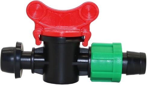 2 Pcs 13mm to 15mm Drip Irrigation Bypass Valve with Lock Rubber Ring Barbed Garden Irrigation Waterstop Hose Switch in Kuwait