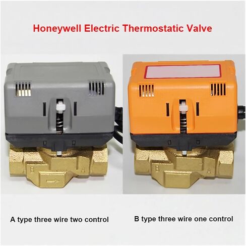 1PCS 1/2" 3/4" 1" 2-Way 3-Way Valve Brass VC6013/4013 DN15 DN20 DN25 Fan Coil HVAC Valve AC220V(1/2",VC4013_AC220V_Three Way) in Saudi Arabia