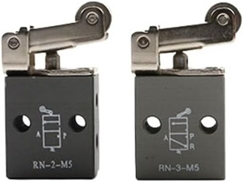 1PCS RN-2-M5 RN-3-M5 2/2-way 2/3-way Mechanical Control air Valve Automatic Production Pneumatic Valve(RN-2-M5) in Saudi Arabia