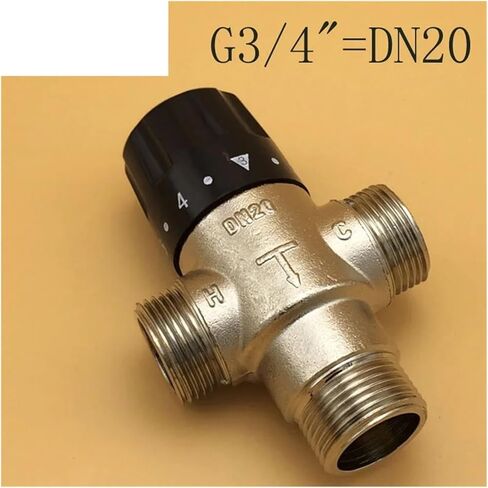 1PCS Brass 3/4"(DN20) Solar Thermostatic Water Mixing Valve/Thermostatic Valve/Thermostatic in Kuwait