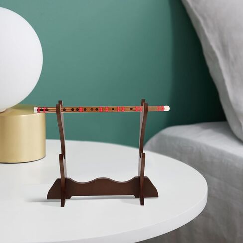 حامل فلوت متعدد الطبقات حامل عرض خشبي لسطح المكتب بيكولو ورف مسجل منظم تخزين أدوات الرياح المنزلية in Kuwait